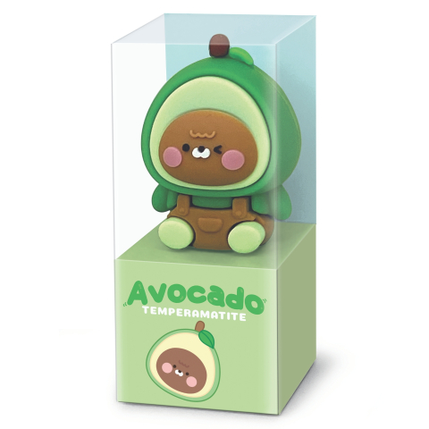 Ascutitoare de creion cu o gaura, Avocado Party (24 buc/display), copii varsta 3 ani+,6 ani+,8 ani+ [1]