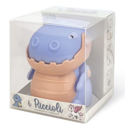 Ascutitoare de creion cu o gaura si manivela, Unicorn si Dragon, 4 modele (8 buc/display), copii varsta 3 ani+,6 ani+,8 ani+ [2]