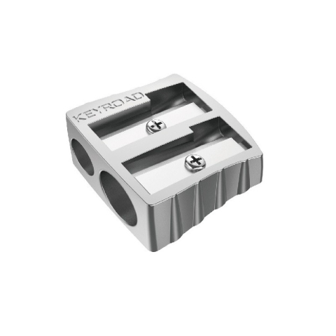 Creioane Grafit, Creioane Mecanice si Ascutitori - Ascutitoare dubla Keyroad KR971684, 2 orificii, metal