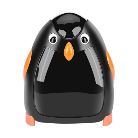 Creioane Grafit, Creioane Mecanice si Ascutitori - Ascutitoare electrica Eagle EG-5008, alimentare 4 baterii AA neincluse, 1 orificiu, 8mm, model pinguin, plastic, negru