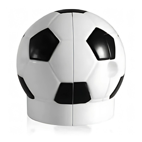 Creioane Grafit, Creioane Mecanice si Ascutitori - Ascutitoare electrica Eagle EG-5012, alimentare 4 baterii AA neincluse, 1 orificiu, 8mm, model minge fotbal, plastic, alb-negru