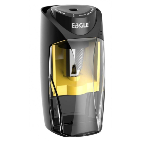 Ascutitoare electrica Eagle EG-5168, alimentare la priza, adaptor inclus, 7-11mm, plastic, oprire automata, taiere elicoidala [1]