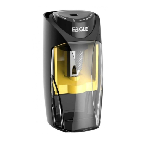 Creioane Grafit, Creioane Mecanice si Ascutitori - Ascutitoare electrica Eagle EG-5168, alimentare la priza, adaptor inclus, 7-11mm, plastic, oprire automata, taiere elicoidala
