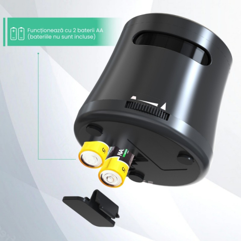 Ascutitoare electrica Eagle TY48, alimentare 2 baterii AA neincluse, 1 orificiu, 6-8mm, plastic, negru [4]