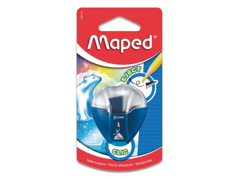 Rechizite Școlare - Ascuțitoare Maped I-gloo Eject simplă cu rezervor blister