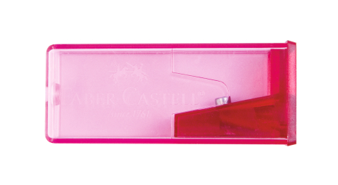 Rechizite Școlare - Ascutitoare plastic cu container culori fluorescente faber-caste