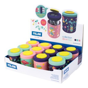 Rechizite Școlare - Ascutitoare plastic dubla cu container fairy tale milan