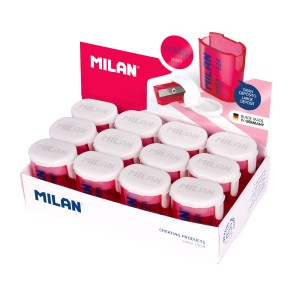 Rechizite Școlare - Ascutitoare plastic simpla cu container nata milan