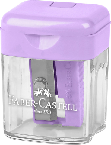 Ascutitoare plastic simpla cu container pastel faber-castell [1]
