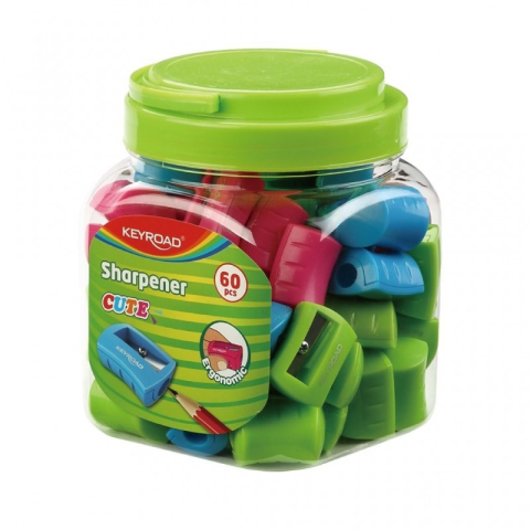 Ascutitoare simpla Keyroad Cute KR970970 KR971836, 1 orificiu, plastic, diverse culori [2]