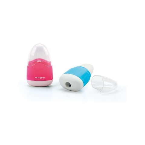 Ascutitoare simpla Keyroad Navy KR971077, 1 orificiu, plastic, cu radiera, diverse culori [3]