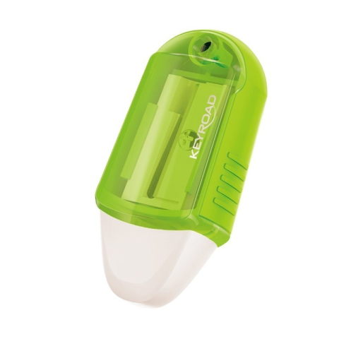 Ascutitoare simpla Keyroad Twist KR970711, 1 orificiu, plastic, rotativa, cu radiera, pe blister [4]