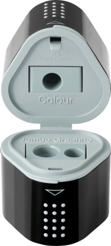 Ascutitoare tripla grip 2001 neagra faber-castell. [1]
