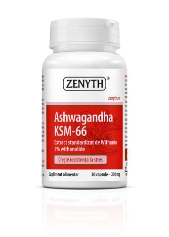 Suplimente Stres - Ashwagandha ksm-66, 30 cps, aliatul omului modern in lupta contra stresului, sindromului burnout, 300 mg/cps