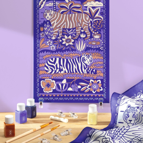Atelier creativ 10 pentru adulti Pictura pe matase, Djeco Adult, Baiat, Fata, varsta +9 ani [3]