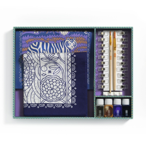 Atelier creativ 10 pentru adulti Pictura pe matase, Djeco Adult, Baiat, Fata, varsta +9 ani [1]