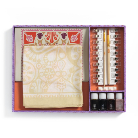 Atelier creativ 11 pentru adulti Pictura pe matase, Djeco Adult, Baiat, Fata, varsta +9 ani [2]