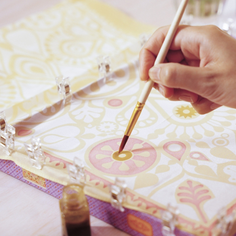 Atelier creativ 11 pentru adulti Pictura pe matase, Djeco Adult, Baiat, Fata, varsta +9 ani [4]