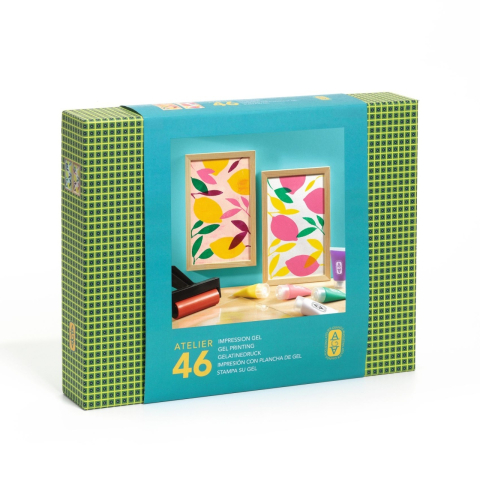 Art & Craft si Artizanat - Atelier creativ 46 pentru adulti Imprimare pe gel, Djeco Adult, Baiat, Fata, varsta +9 ani