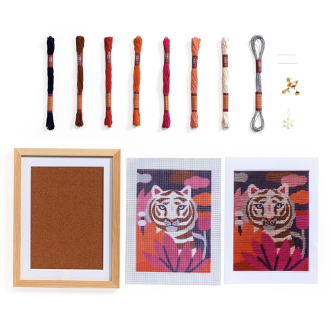 Atelier creativ 64 pentru adulti Goblen si broderie, Djeco Adult, Baiat, Fata, varsta +9 ani [1]