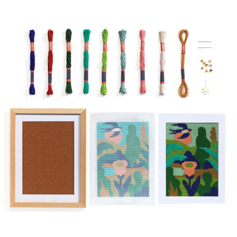 Atelier creativ 65 pentru adulti Goblen si broderie, Djeco Baiat, Fata, varsta +9 ani [4]