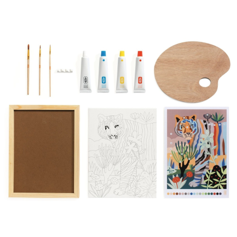 Atelier creativ de pictura pentru adulti Tigru, Djeco pentru Baiat, Fata varsta 9+ [3]