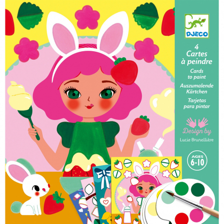 Jucării și Jocuri pentru copii - Atelier de pictura, gustari delicioase, 4 planse de pictat, Djeco