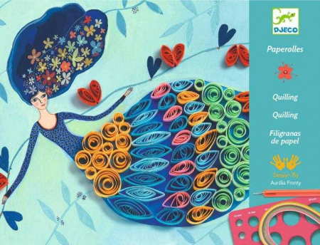 Art & Craft si Artizanat - Atelier de Quilling, Fete elegante, Djeco