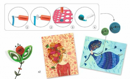 Atelier de Quilling, Fete elegante, Djeco [1]