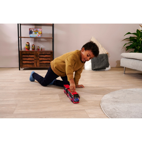 Autobuz Dickie Toys Volvo City Bus 40 cm rosu [8]