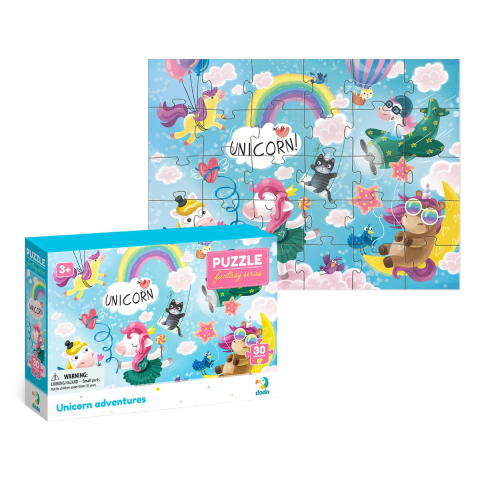 Aventurile unicornilor, puzzle cu 30 de piese, copii varsta 3-7 ani [2]
