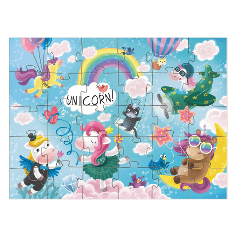 Aventurile unicornilor, puzzle cu 30 de piese, copii varsta 3-7 ani [1]