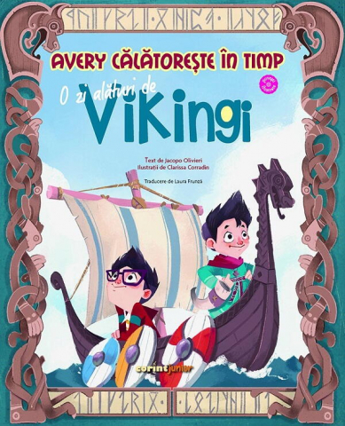 Cărți Educative, Activități - Avery calatoreste in timp. O zi alaturi de vikingi