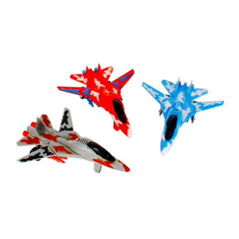 Avion cu autopropulsie MegaCreative 482871, 15cm, plastic, diverse culori, 3+ ani [1]
