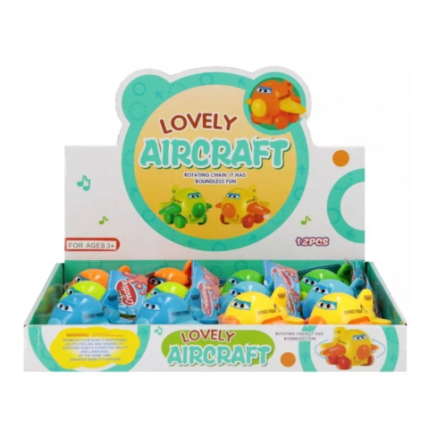 Jucării și Jocuri pentru copii - Avion cu cheita MegaCreative 545324, 8cm, diverse culori