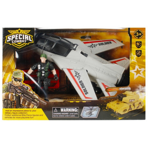 Jucării și Jocuri pentru copii - Avion cu pilot MegaCreative 499165, 27cm, accesorii incluse, plastic, multicolor, 3+ ani