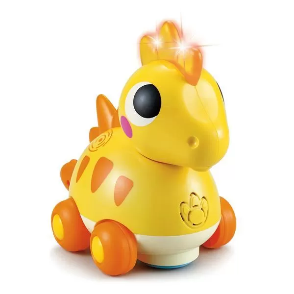 Jucării interactive bebeluși - Baby dino stegosaurus cu sunete si lumini, varsta de la 1 an la 5 ani
