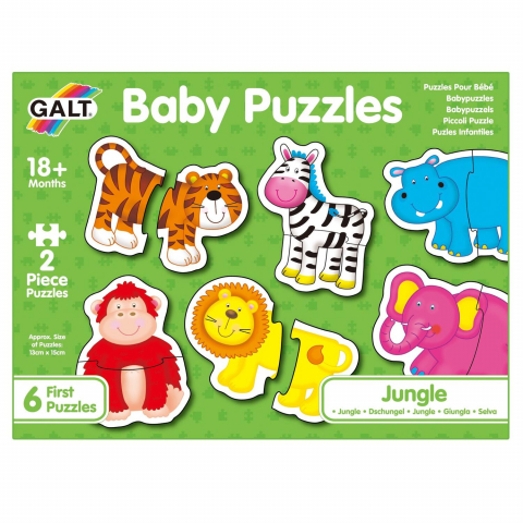 Jucării și Jocuri pentru copii - Baby Puzzle: Animale din jungla (2 piese)