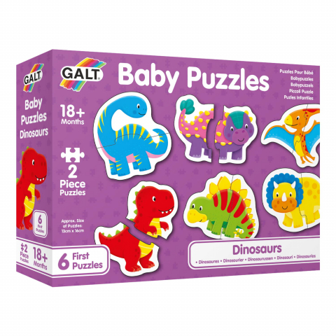 Jucării și Jocuri pentru copii - Baby Puzzle: Dinozauri (2 piese)