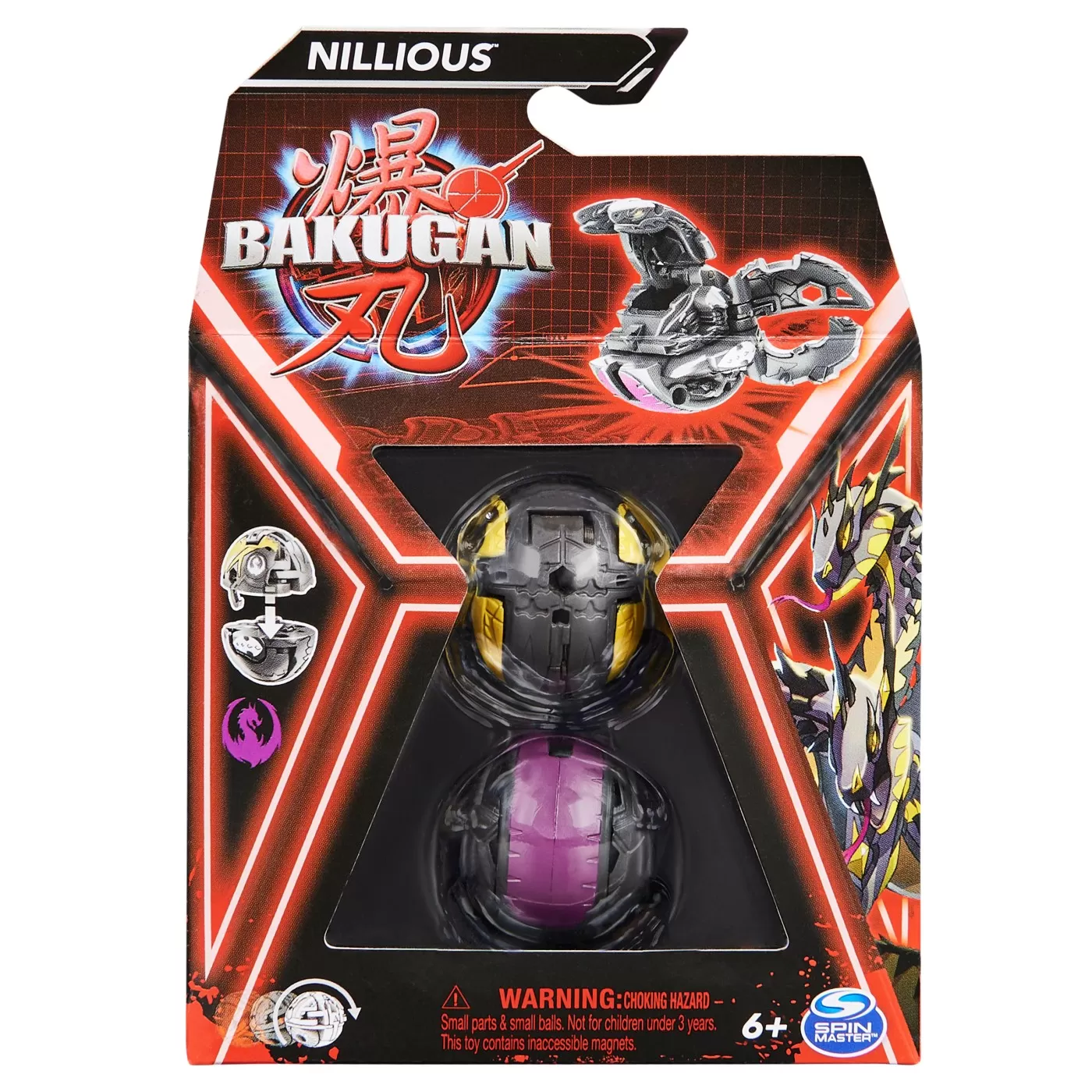 Jucării și Jocuri pentru copii - Bakugan pachet de baza nillious, varsta de la 6 ani la 13 ani