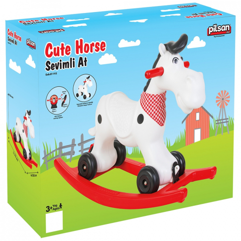 Balansoar pentru copii Pilsan Cute Horse white [1]