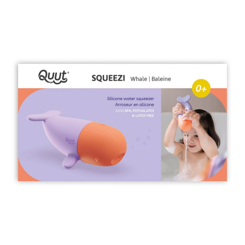 Balena Squeezi, jucarie stropitoare de baie din silicon, 0-5 ani [4]