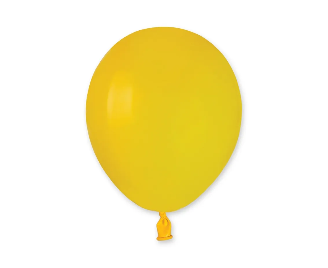 Cadouri Jucării Copii Grădiniță - Baloane 100/set 190gr 28cm culoarea Galben
