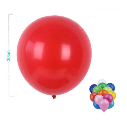 Baloane - Baloane aniversare PartyGo, 30cm, diverse culori, FA0880, set 6 buc