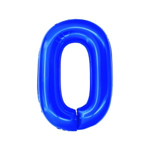 Cadouri Jucării Copii Grădiniță - Balon folie cifra 0 albastru 100 cm daco bl1000a