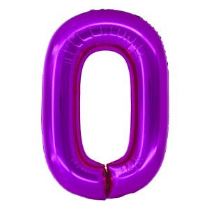 Cadouri Jucării Copii Grădiniță - Balon folie cifra 0 roz 100 cm daco bl1000rz