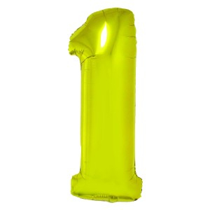 Cadouri Jucării Copii Grădiniță - Balon folie cifra 1 auriu 85 cm daco bl851au