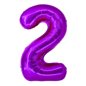 Cadouri Jucării Copii Grădiniță - Balon folie cifra 2 roz 100 cm daco bl1002rz
