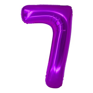 Cadouri Jucării Copii Grădiniță - Balon folie cifra 7 roz 100 cm daco bl1007rz