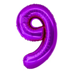 Cadouri Jucării Copii Grădiniță - Balon folie cifra 9 roz 100 cm daco bl1009rz